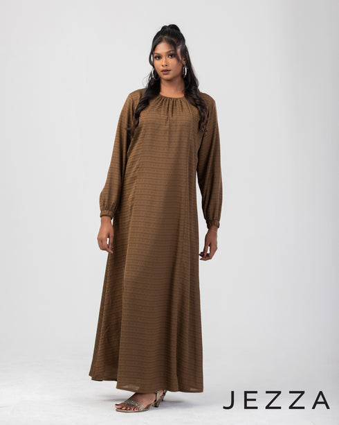Long-Sleeve Maxi Dress 64751